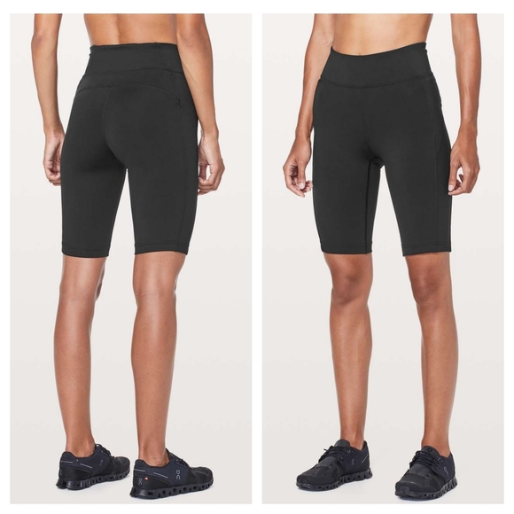 lululemon athletica Pants - Lululemon Black On Pace Short 10" Bike Short Leggings // Size 10
